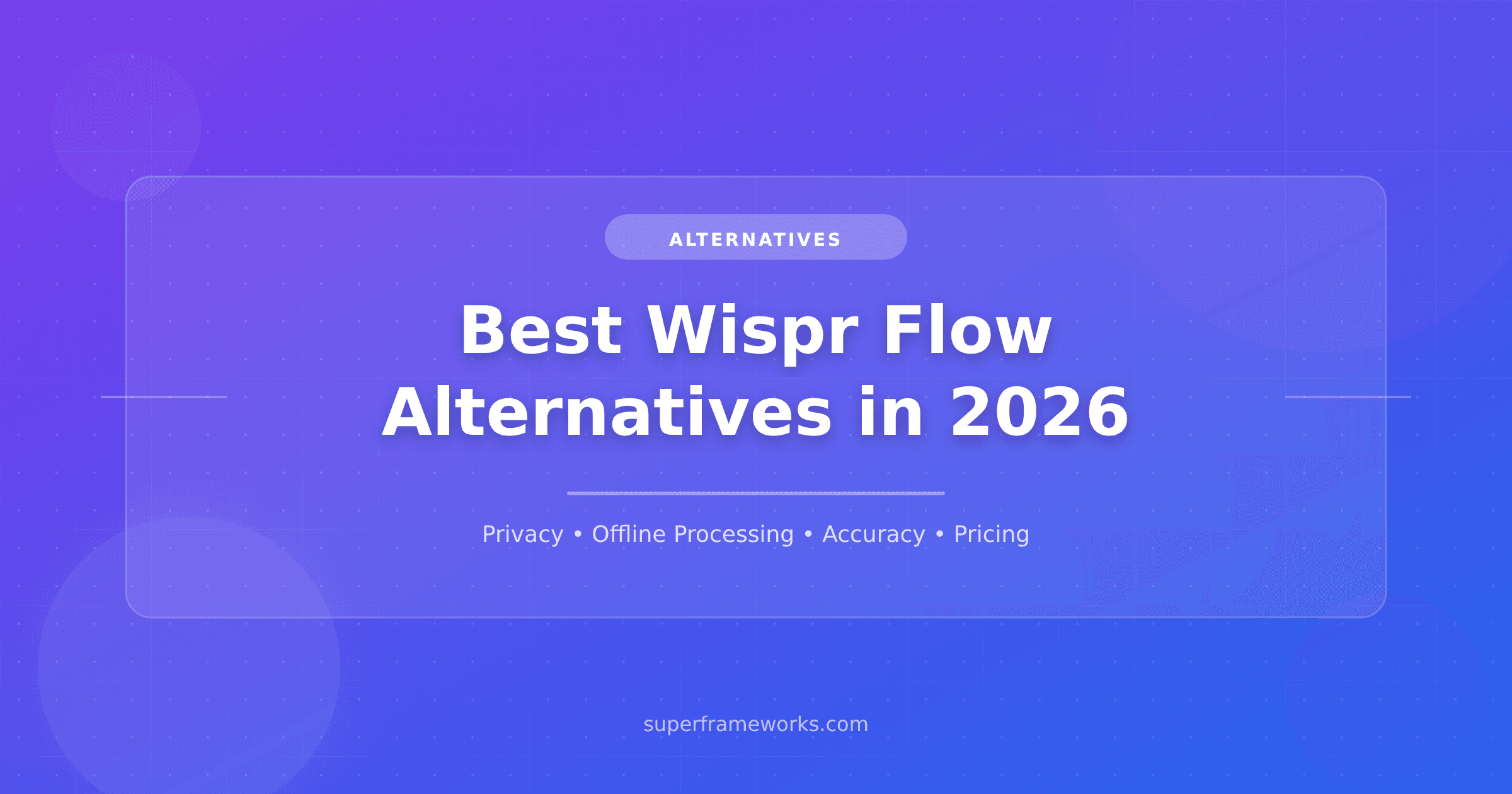 Best Wispr Flow Alternatives in 2026
