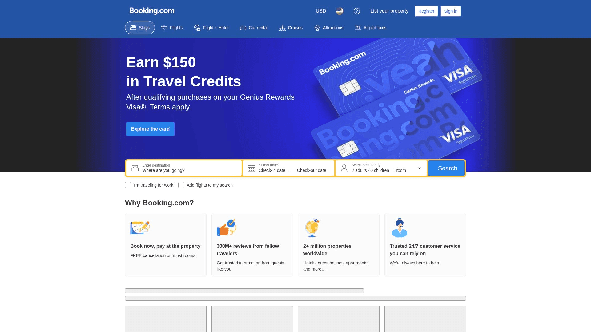 Booking.com for Business interface — For 2-10 Person Teams Not Ready for a Platform
