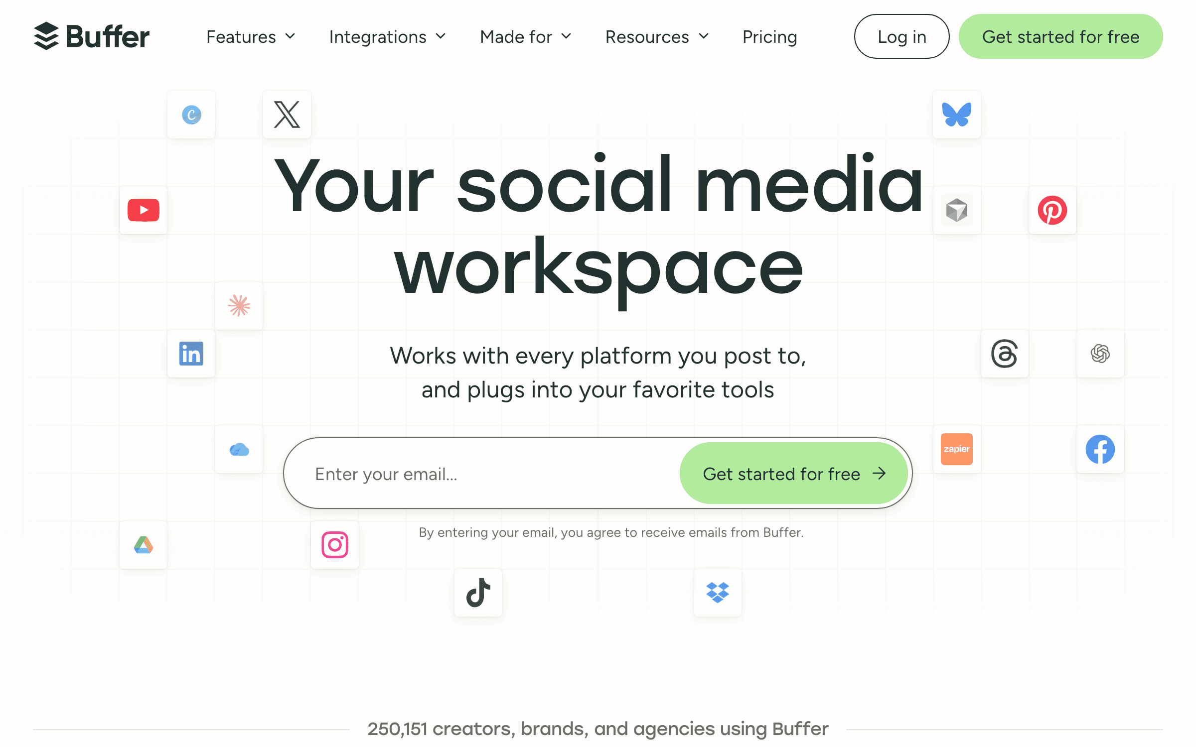 Buffer social media scheduling platform