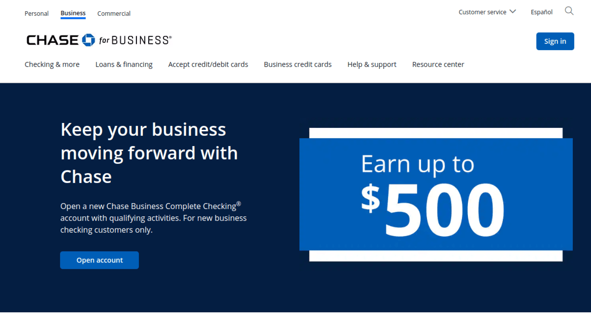 Chase Business Complete Banking interface — Branches, Cash Deposits, and the Second Account You Should Have Anyway