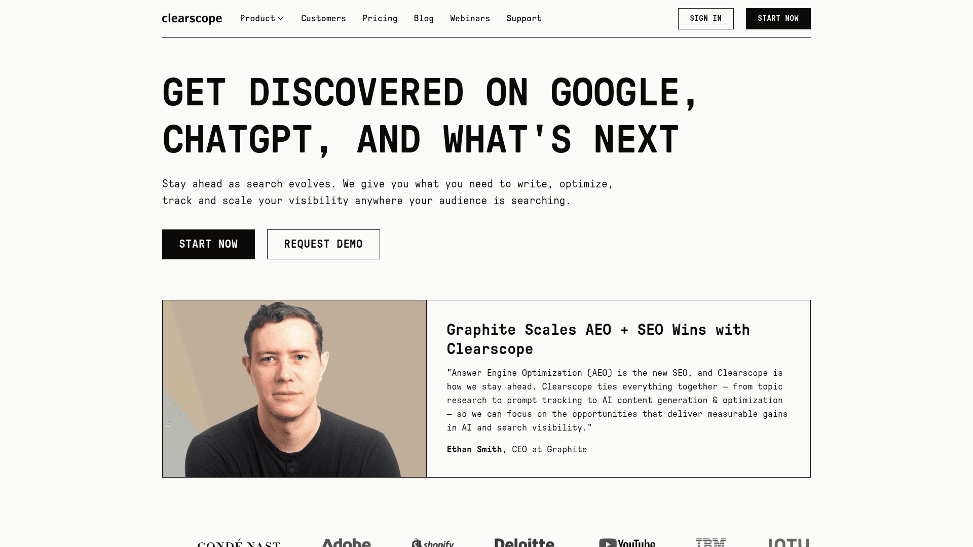 Clearscope screenshot