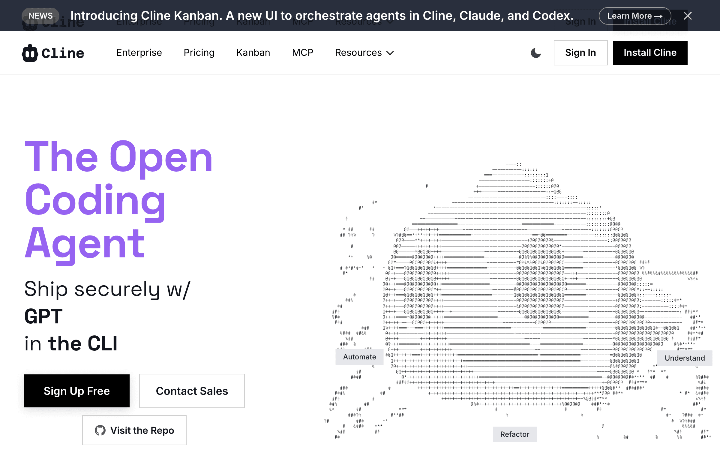 Cline interface as a Cursor alternative