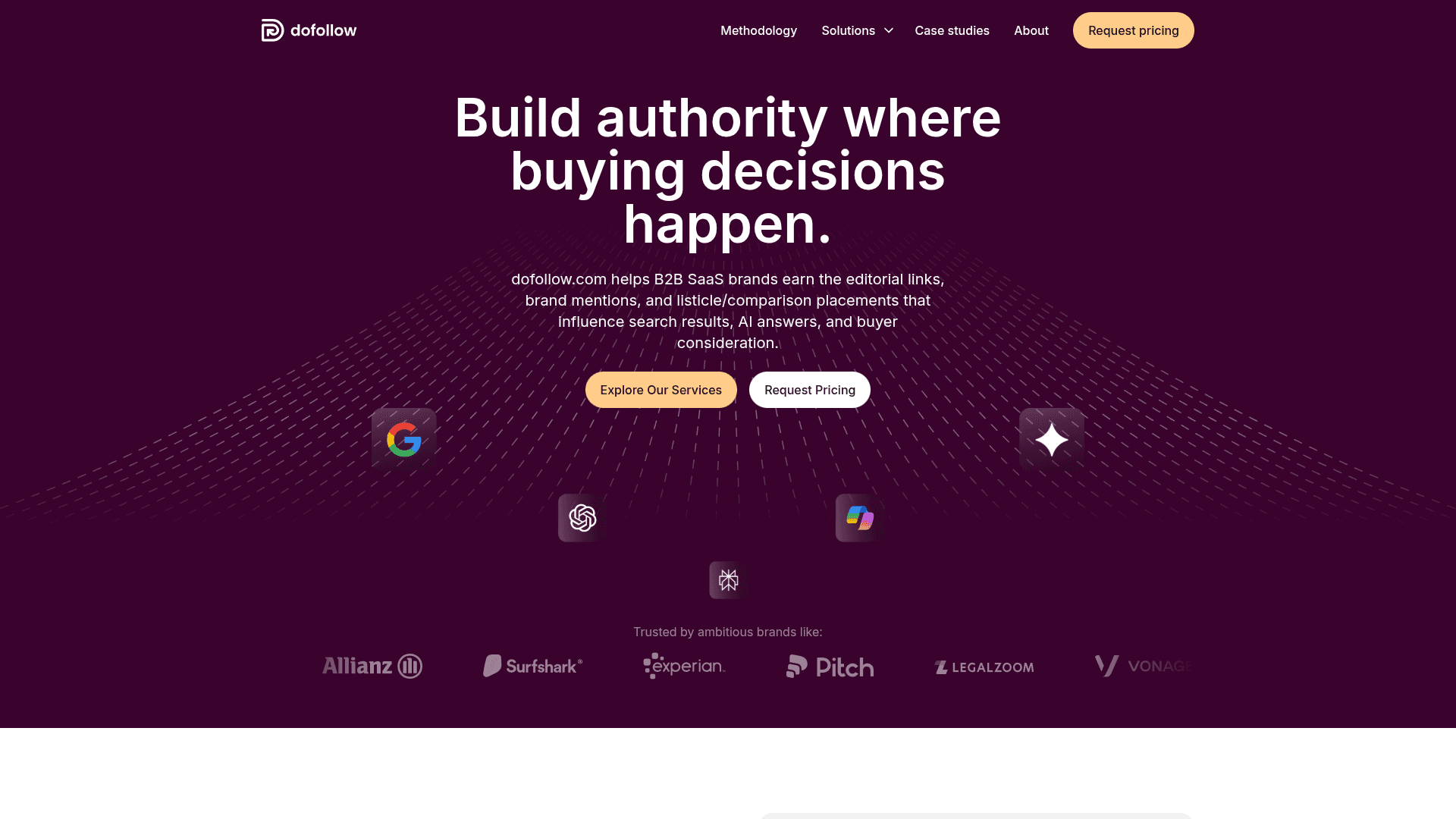 dofollow.com link building agency homepage