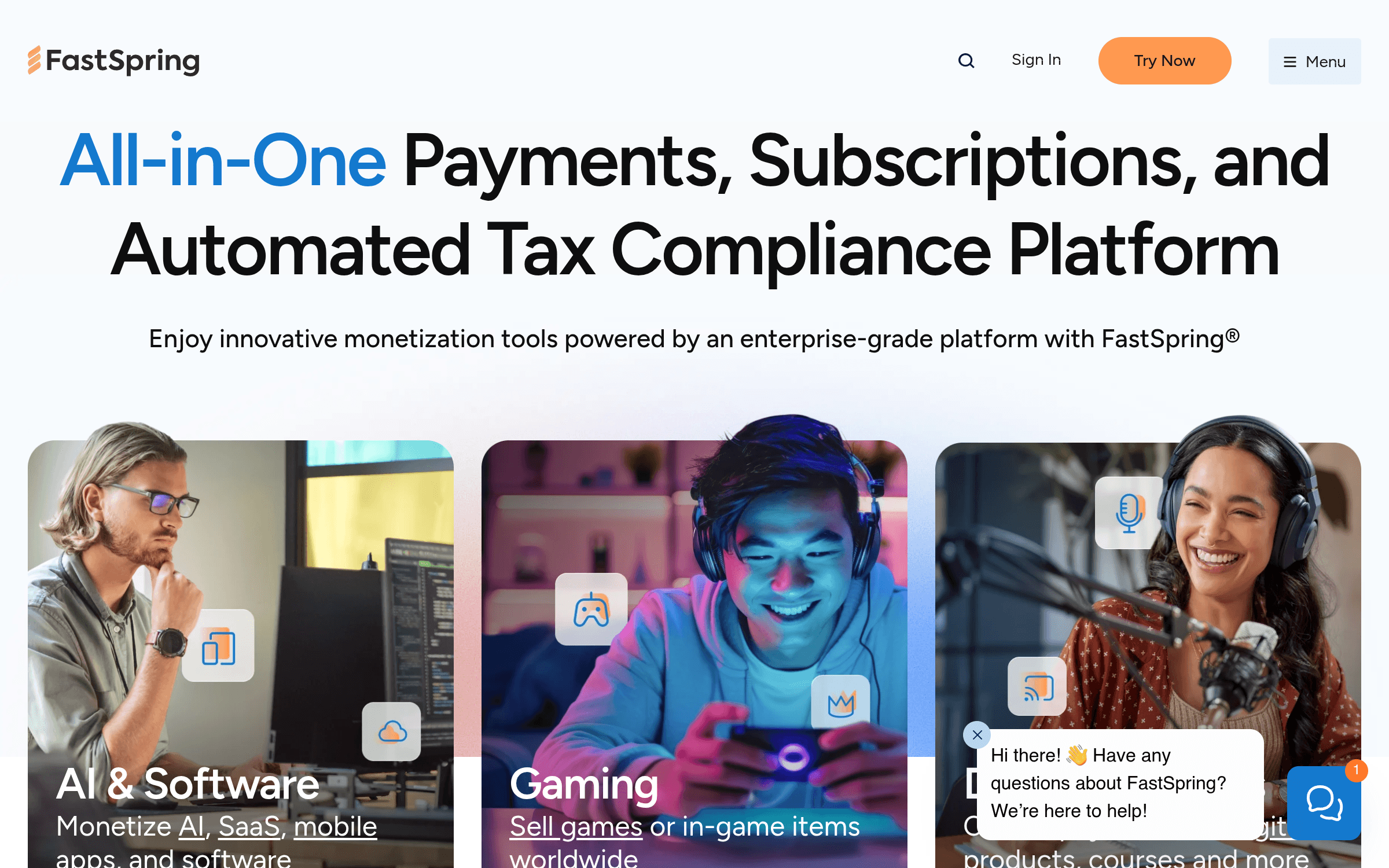 FastSpring interface — Negotiated Rates and Deep Compliance