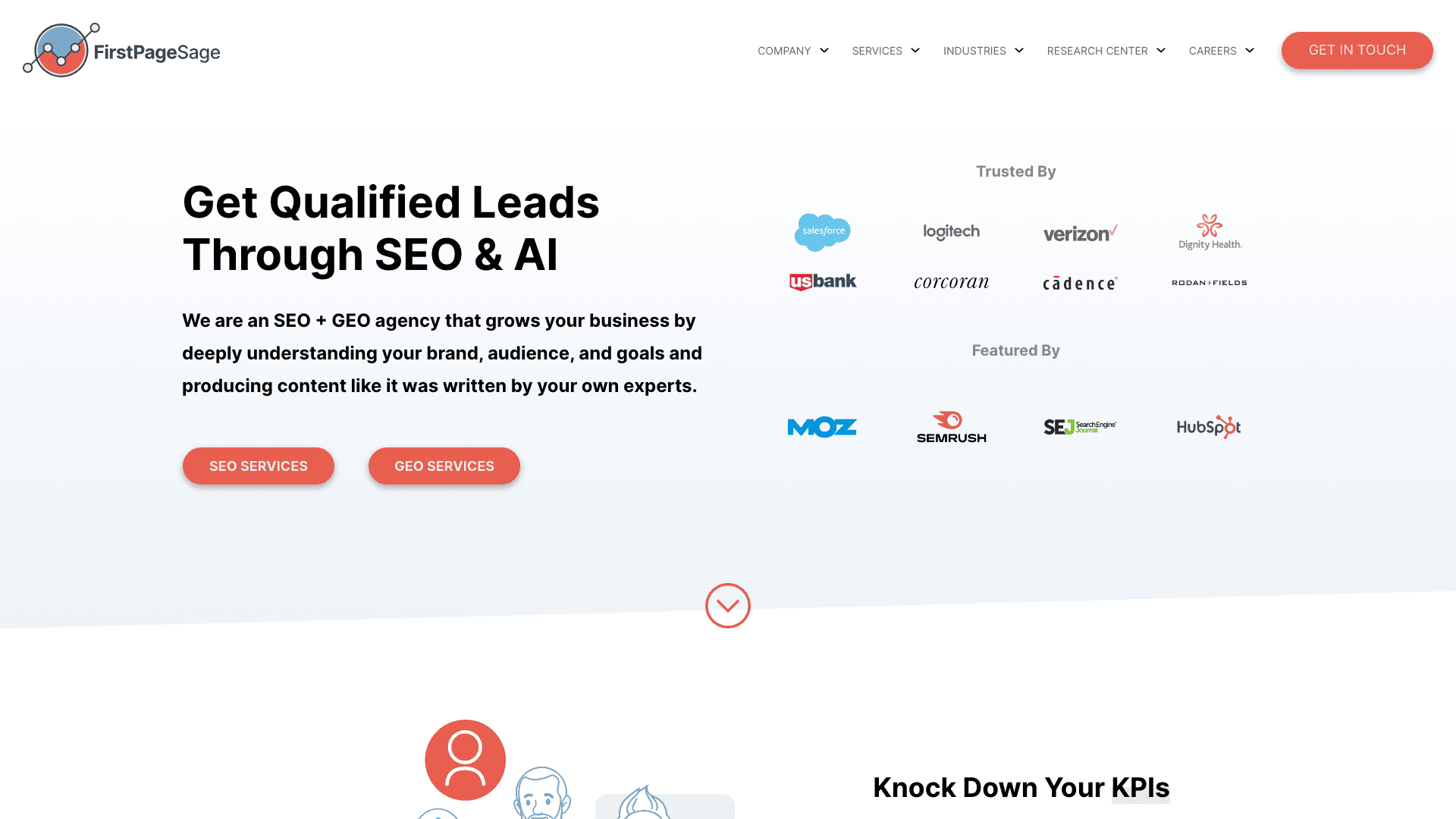 First Page Sage agency homepage