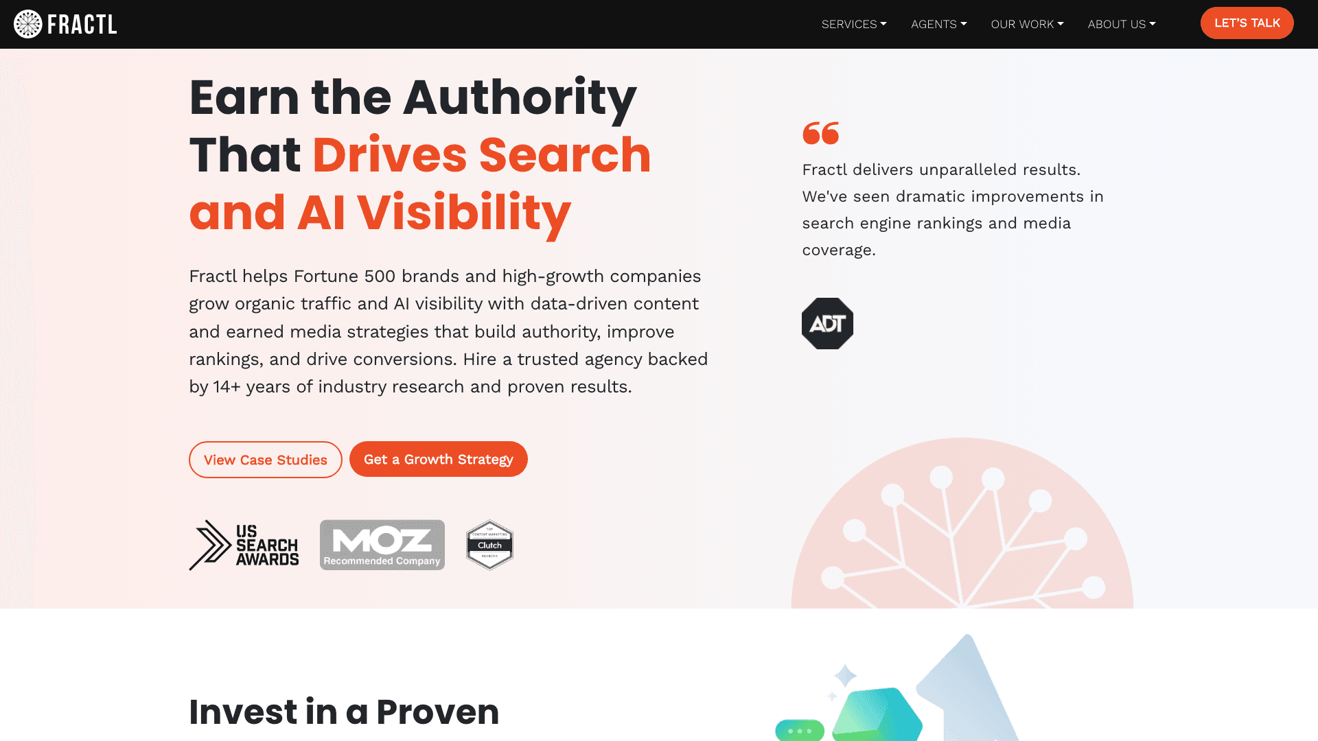 Fractl agency homepage