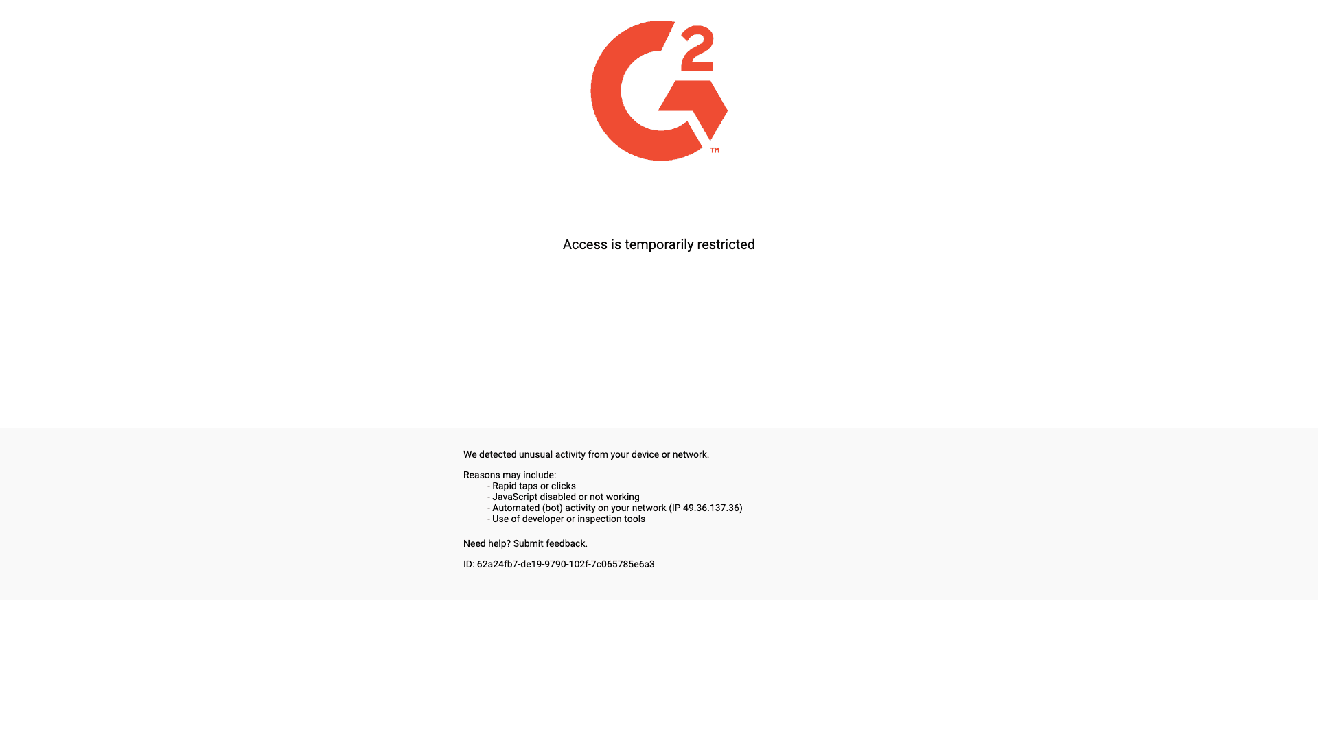 G2 Buyer Intent interface — High-Confidence Software Research Signals