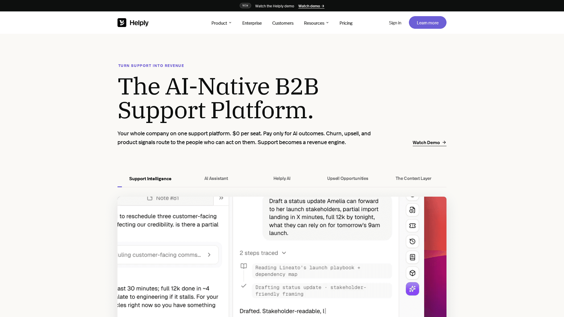 Helply homepage