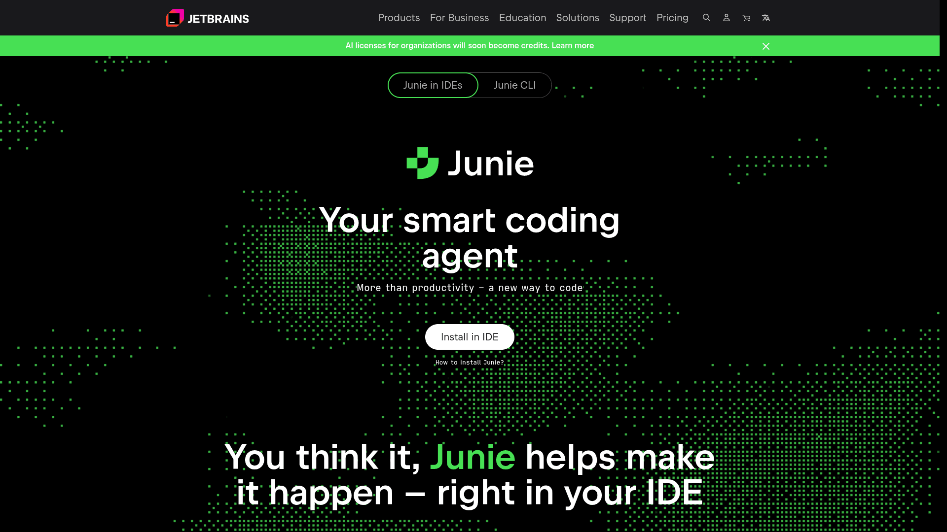 JetBrains Junie interface as a Cursor alternative