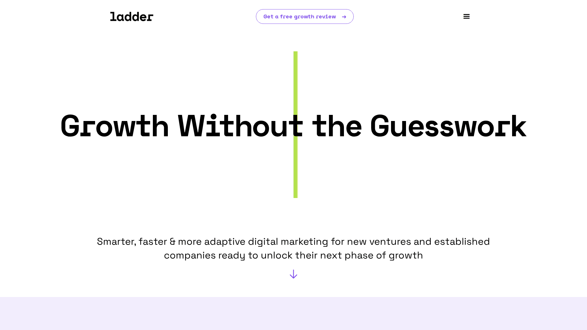 Ladder agency homepage