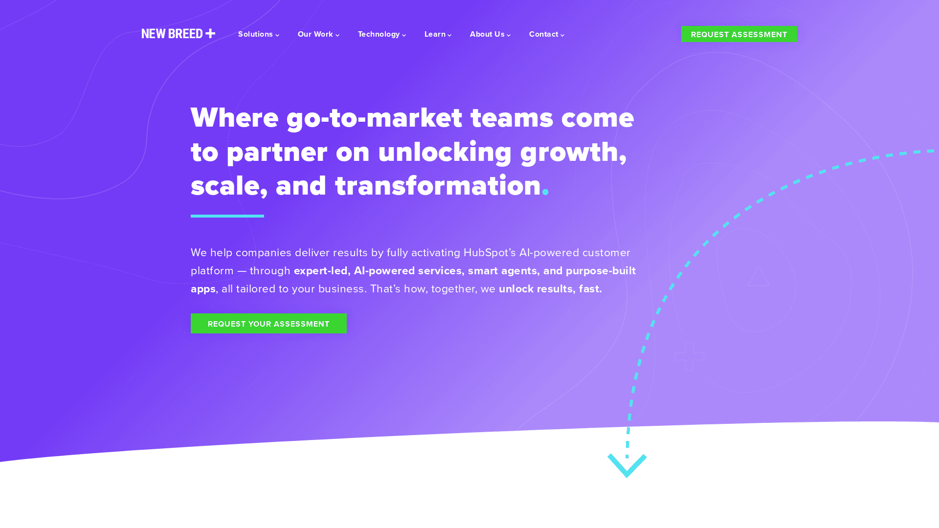 New Breed agency homepage