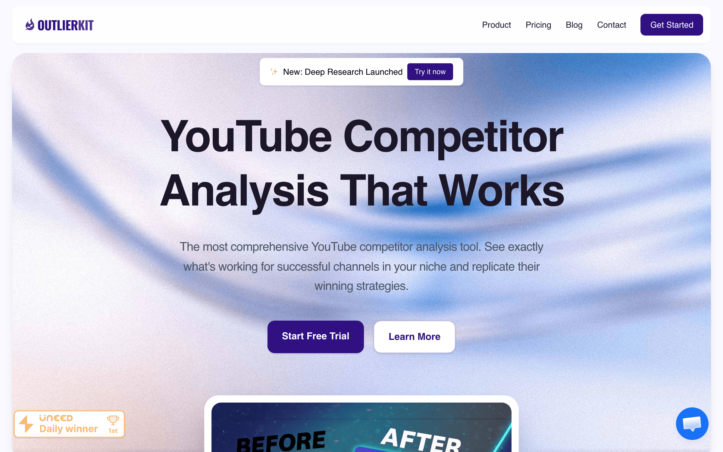 OutlierKit affiliate program dashboard or product interface