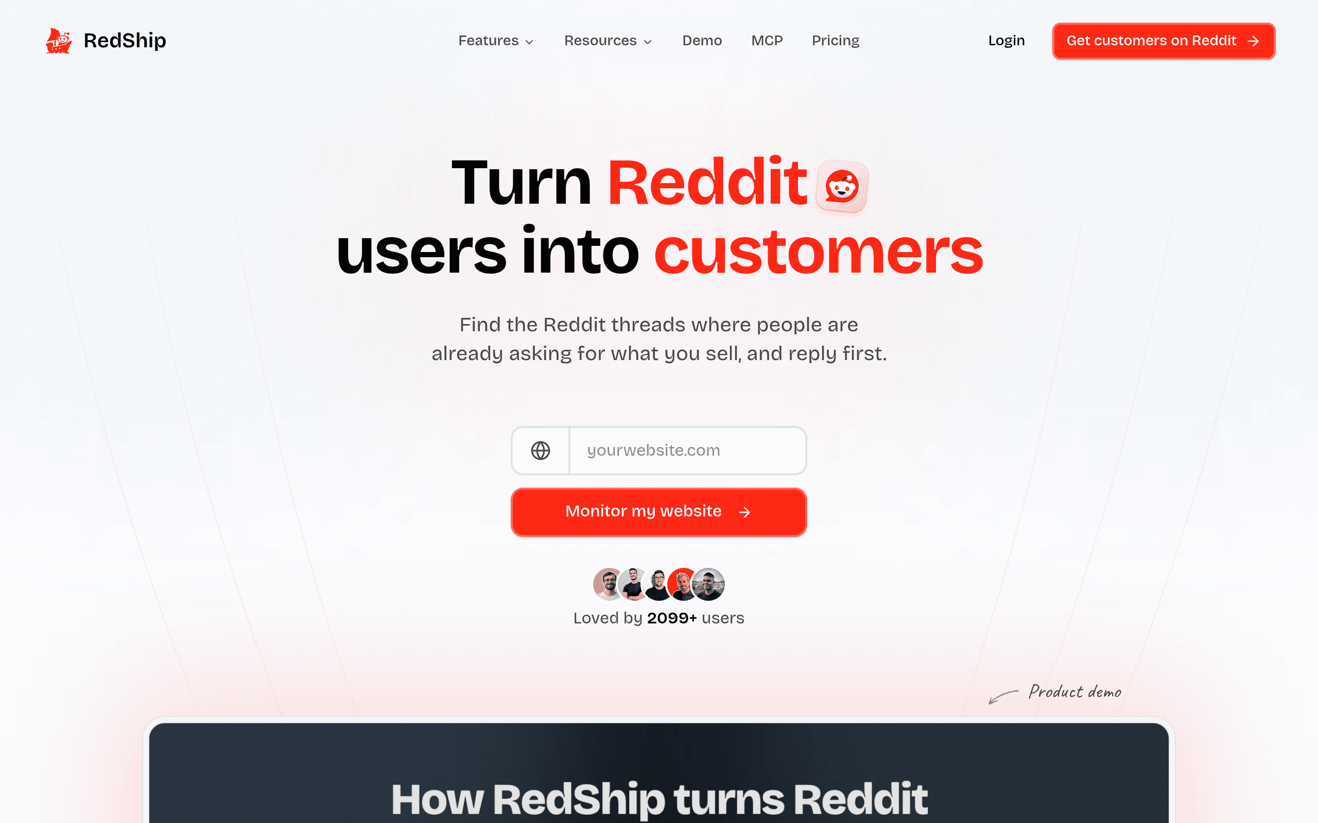RedShip website screenshot