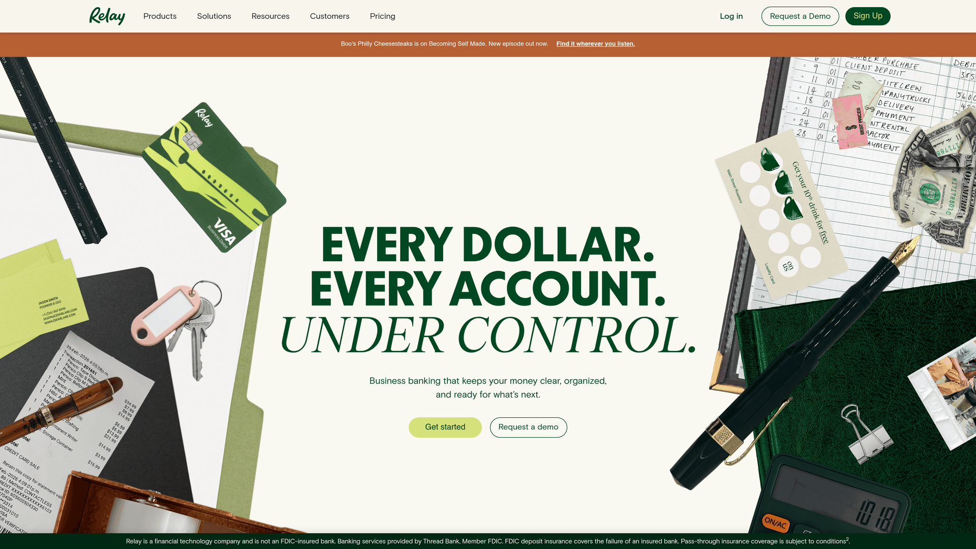 Relay interface — Up to 50 Accounts, Profit First Built In