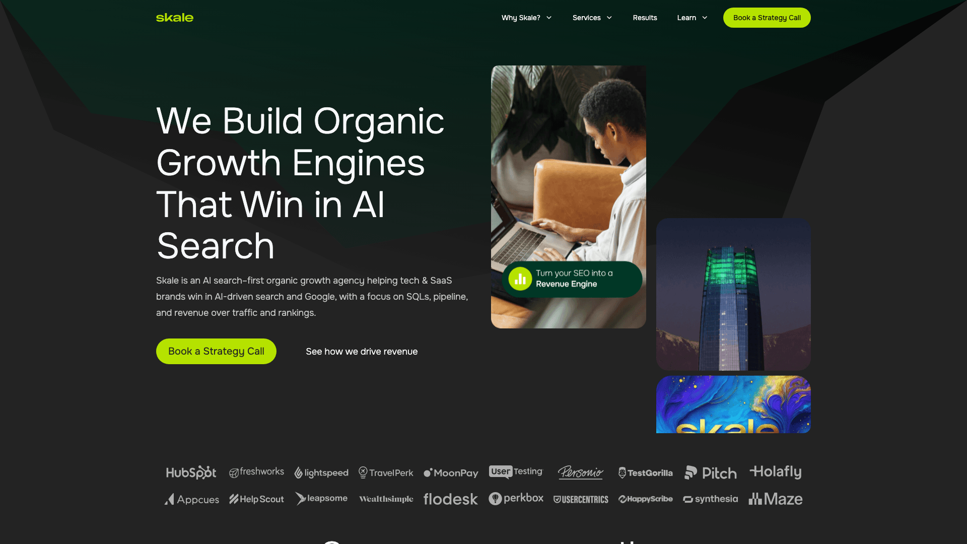 Skale agency homepage