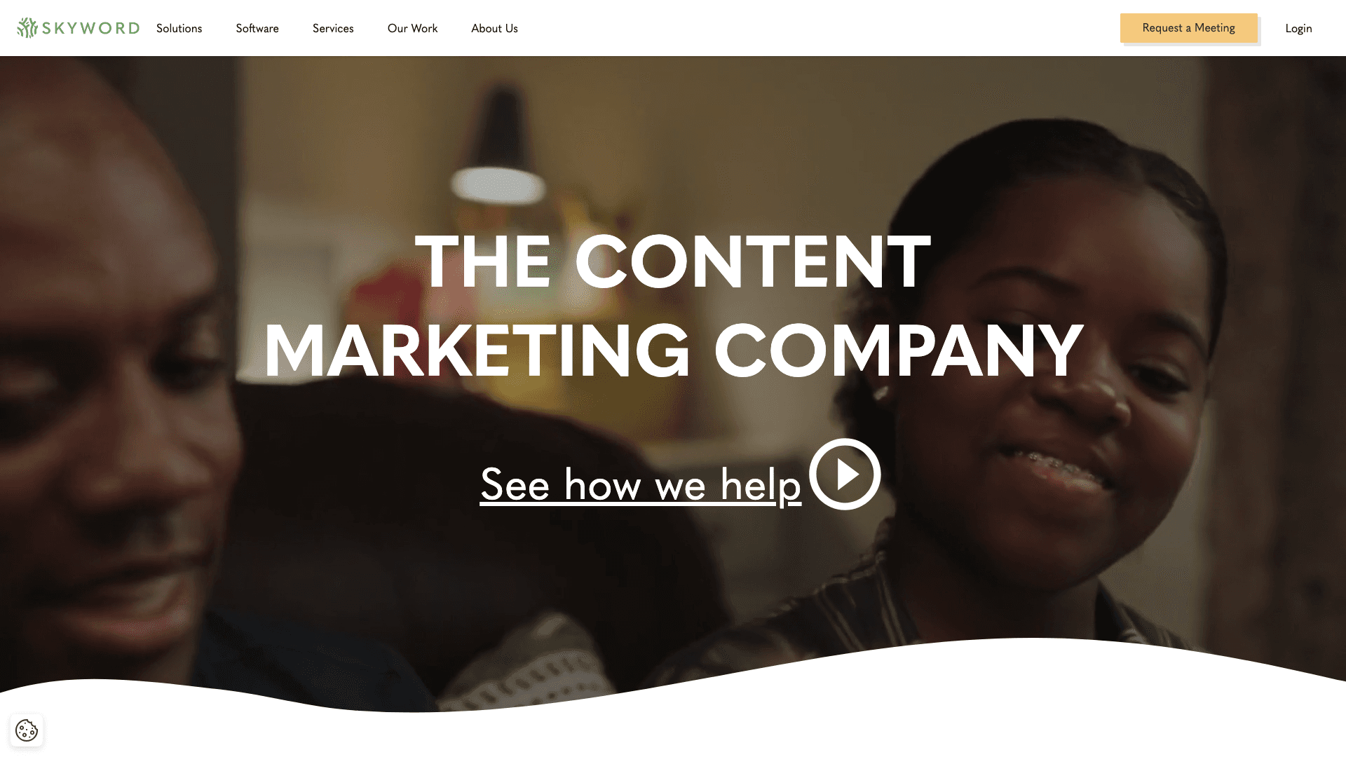 Skyword agency homepage