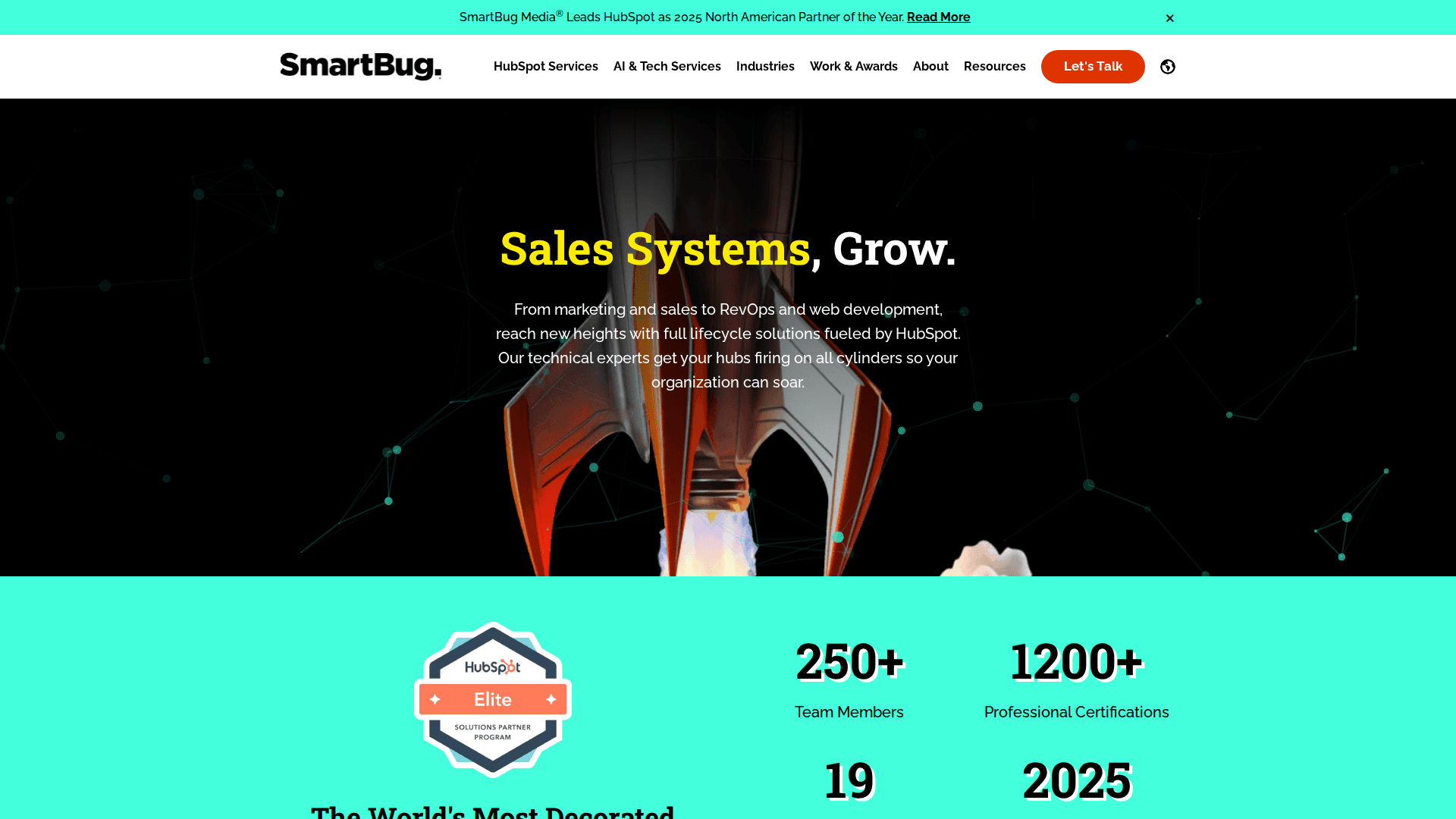 SmartBug Media agency homepage