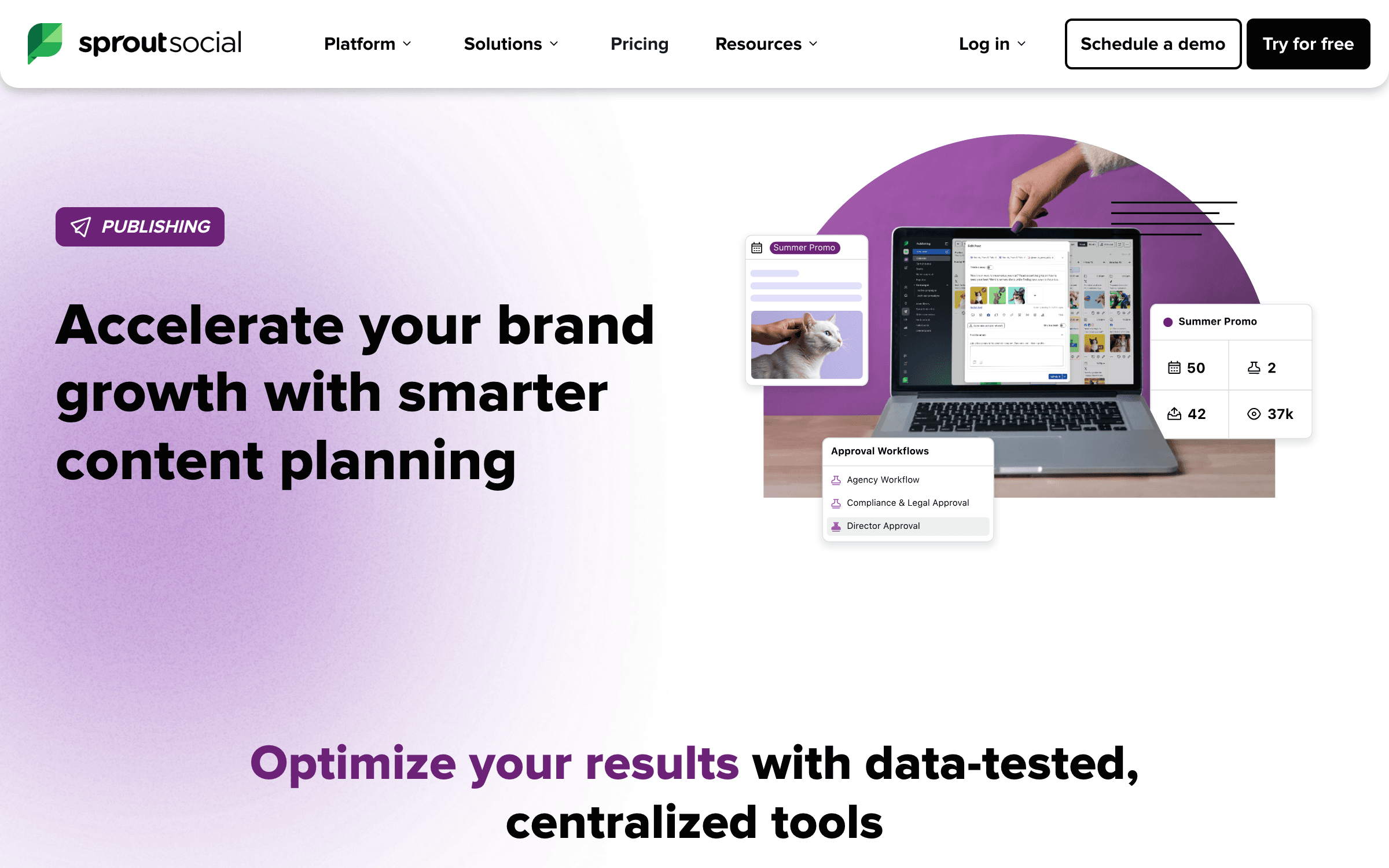 Sprout Social social media scheduling platform