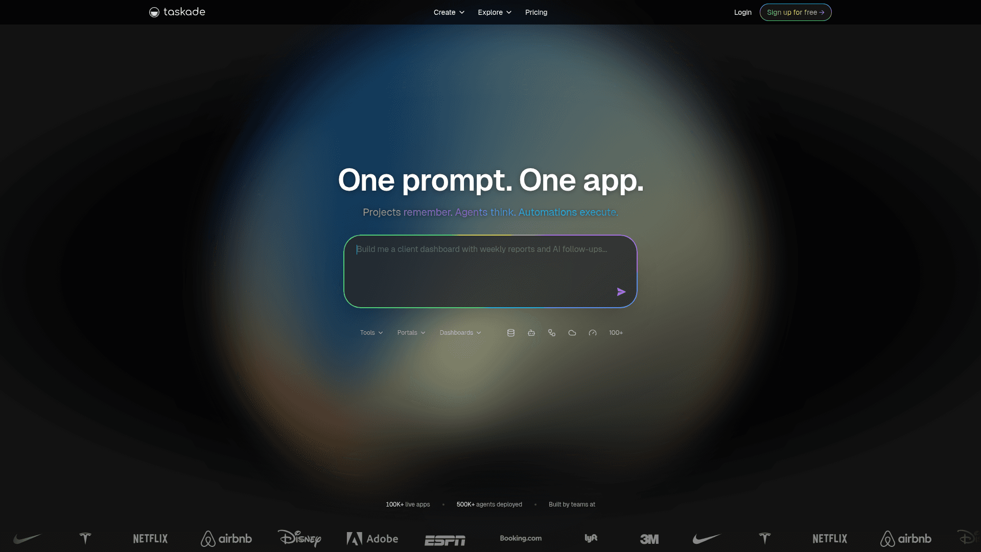 Taskade AI Agents screenshot