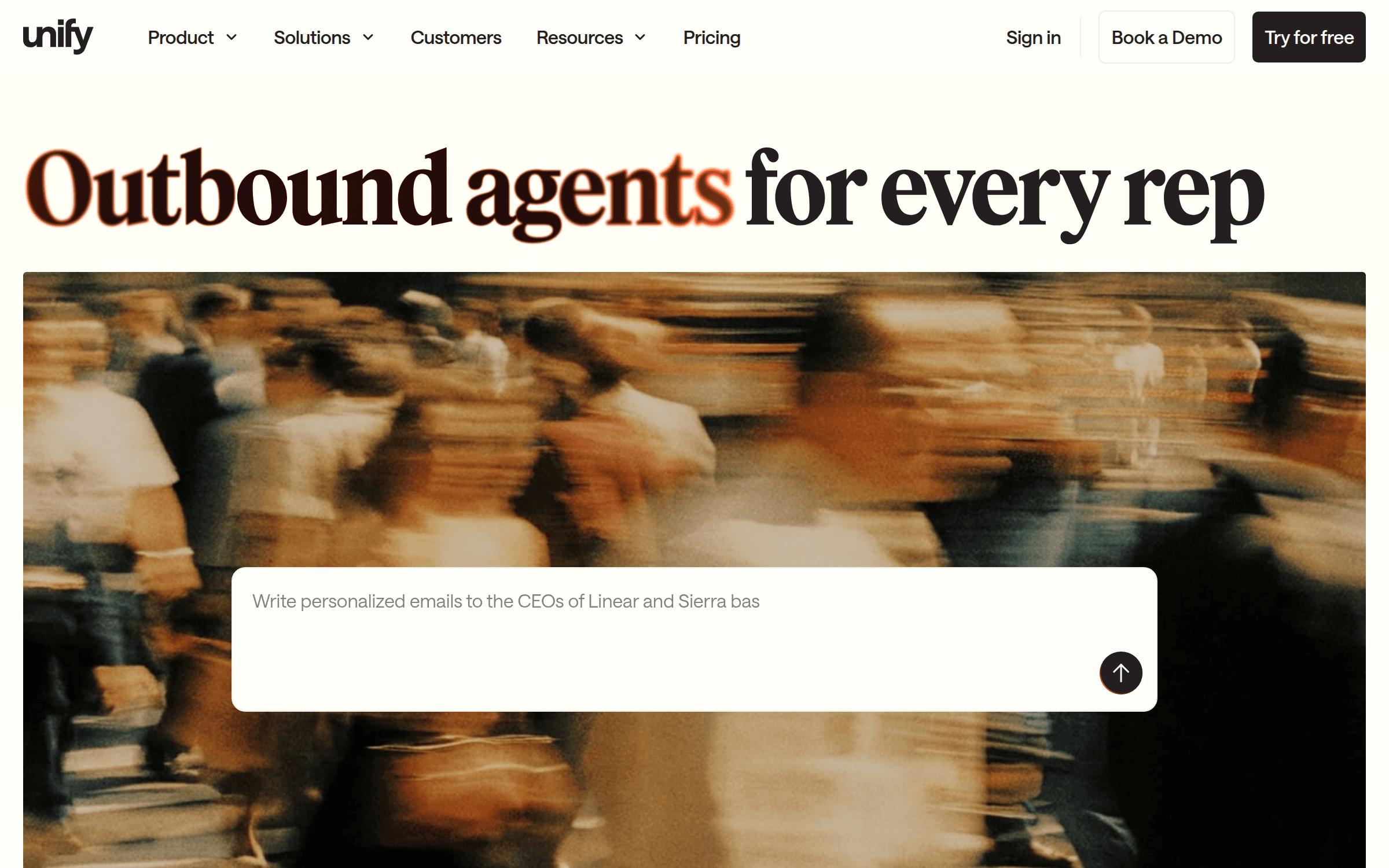Unify interface — The "System of Action" for Intent-Triggered Plays