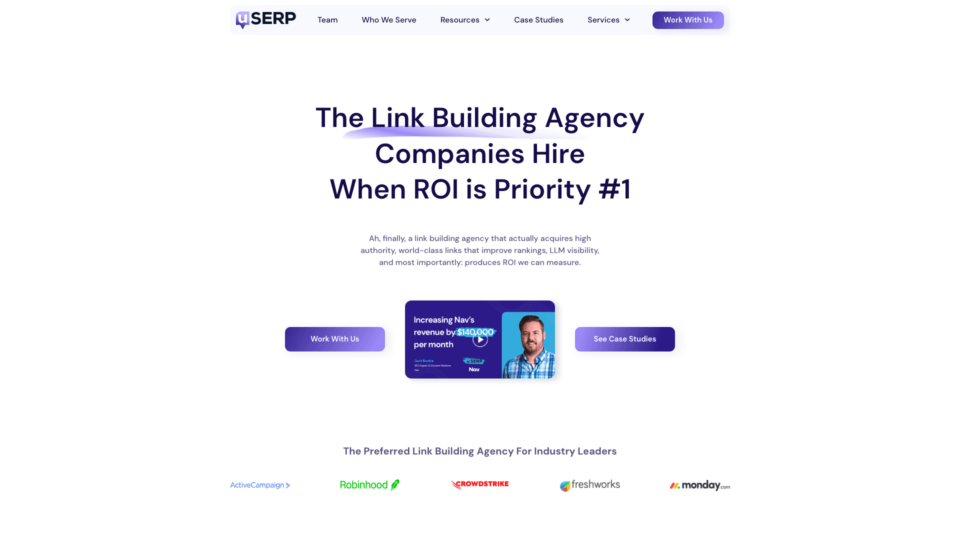 uSERP agency homepage