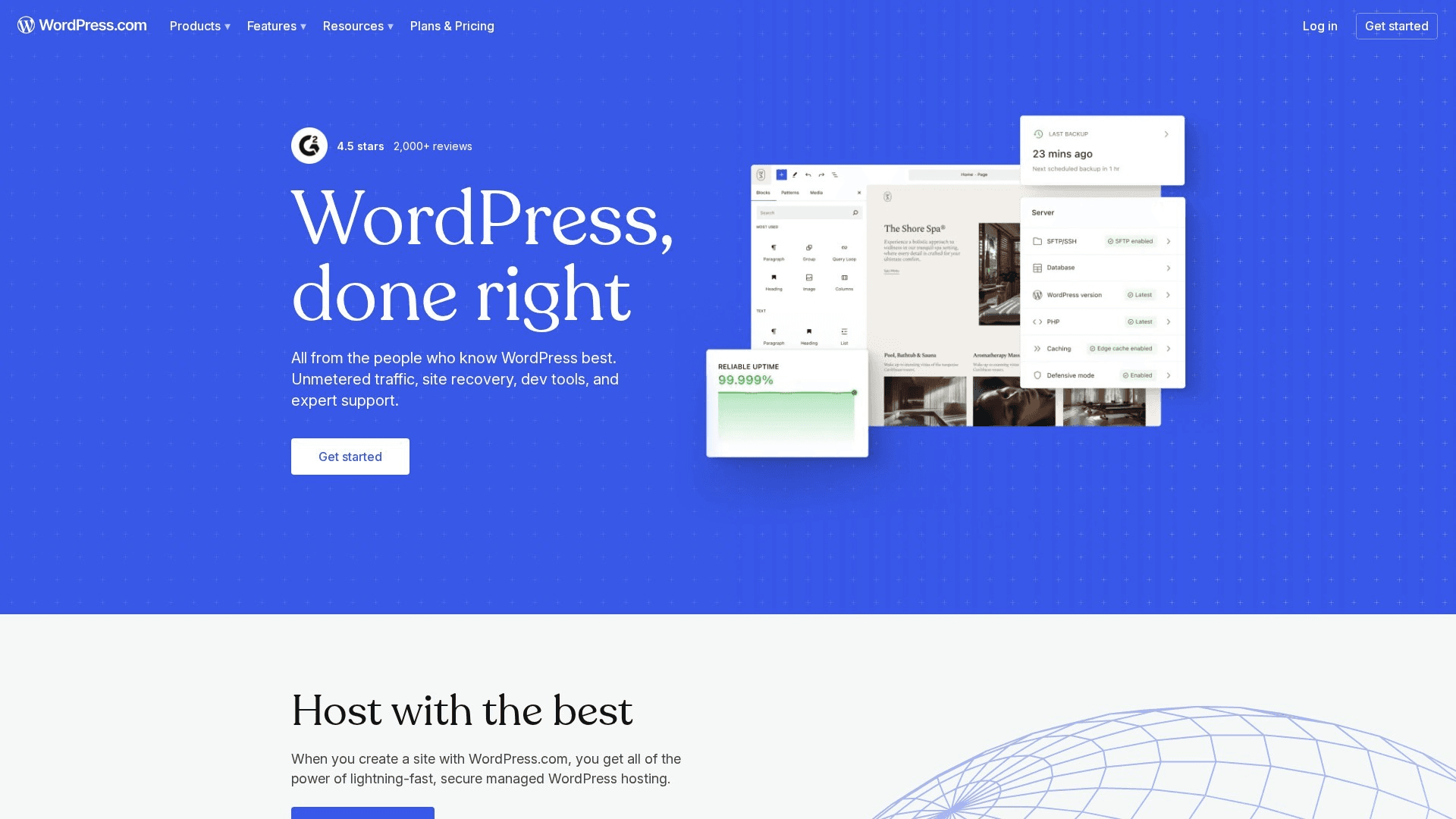 WordPress.com homepage