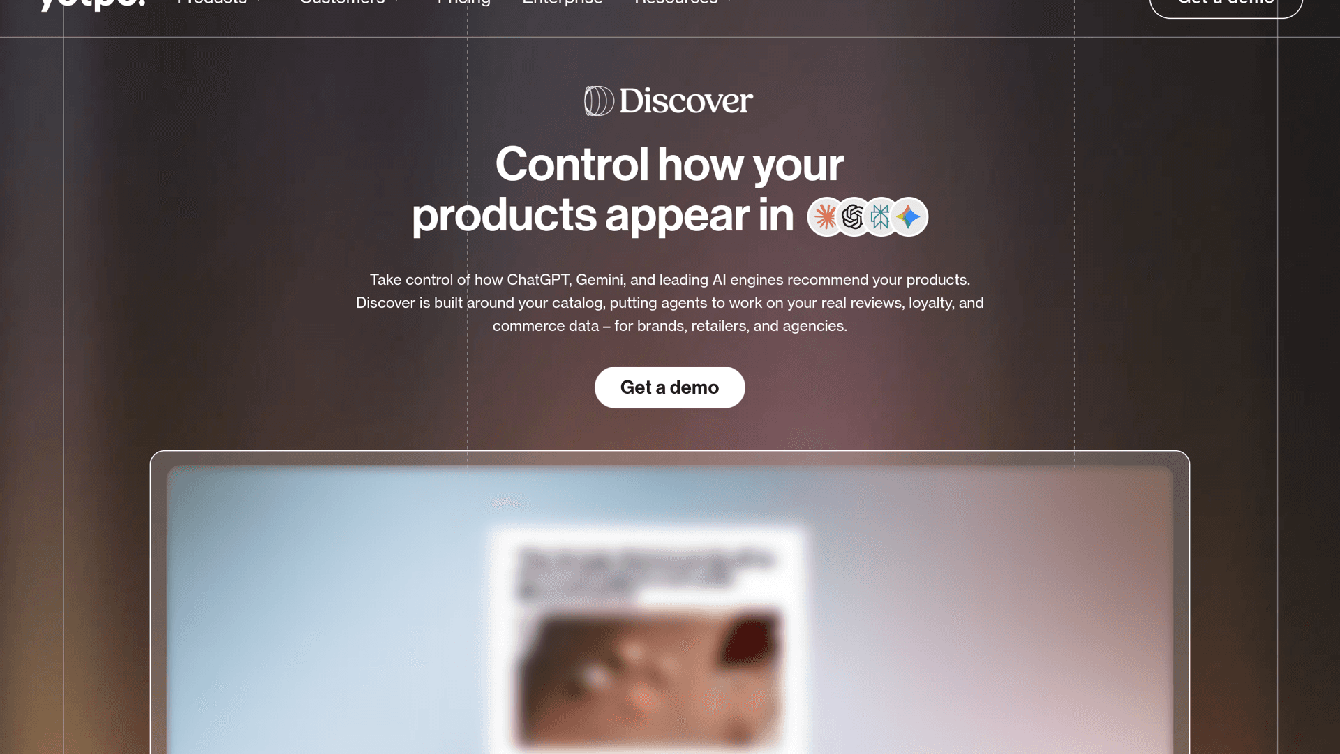 Yotpo Discover website screenshot