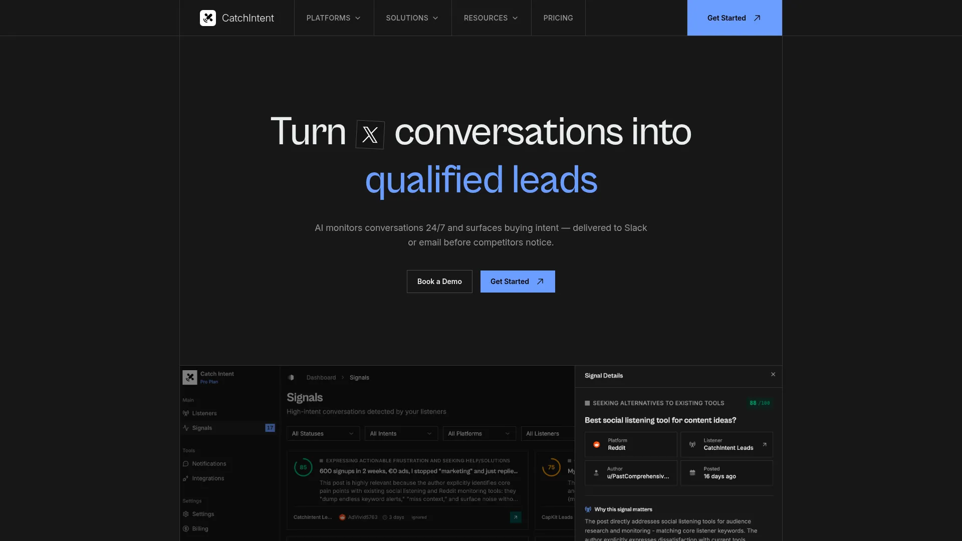 CatchIntent screenshot