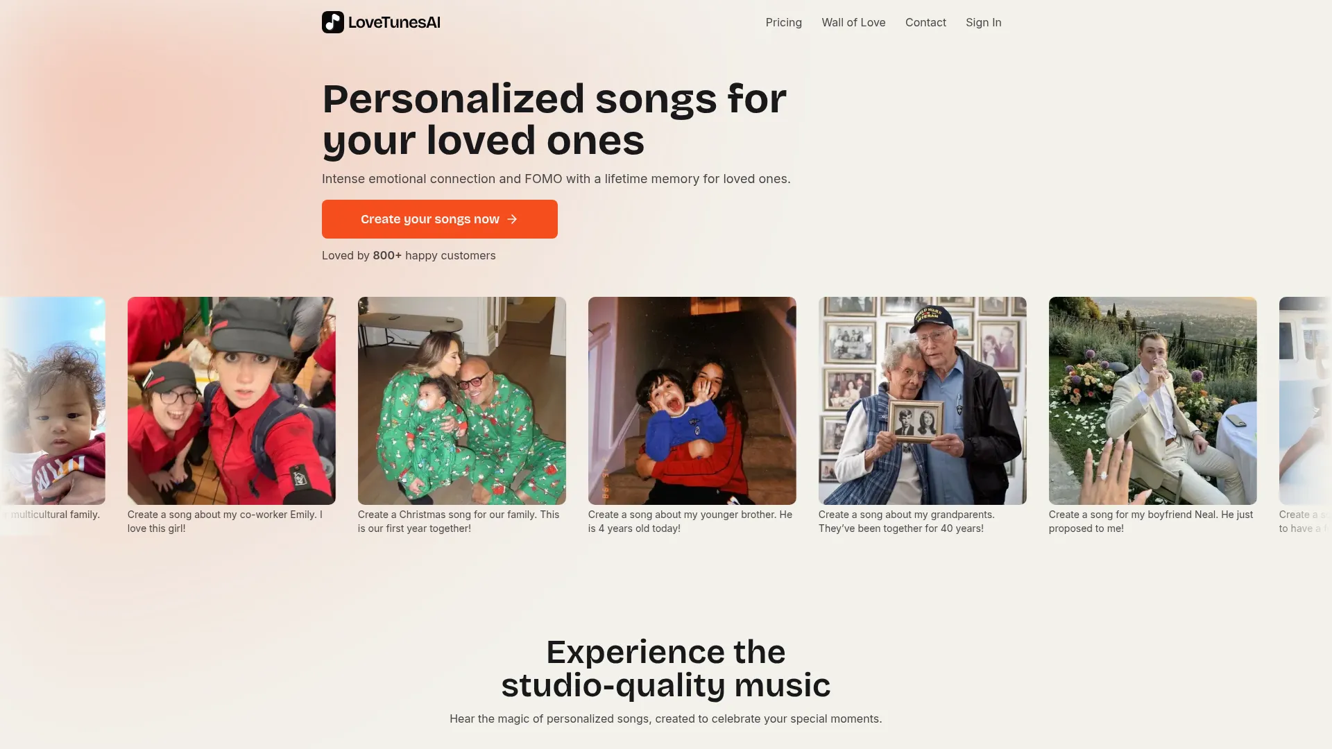 LoveTunesAI screenshot